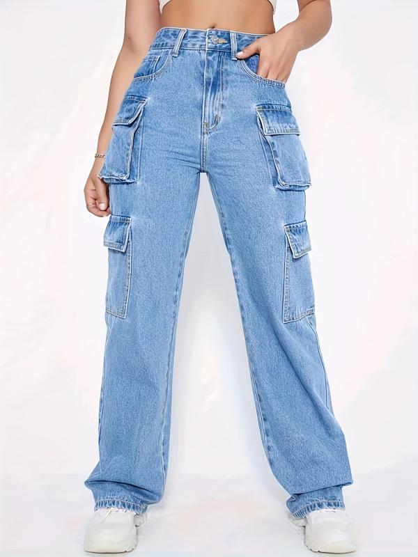 Cargo Pants Loose Fit Y2K & Kpop Style Straight Jeans