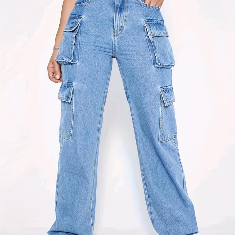 Cargo Pants Loose Fit Y2K & Kpop Style Straight Jeans