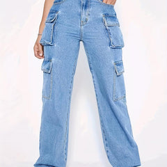 Cargo Pants Loose Fit Y2K & Kpop Style Straight Jeans
