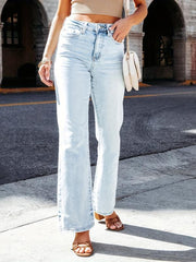 Women's Loose Fit Flared Jeans Bootcut Denim Pants