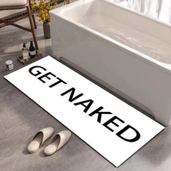 Letters Pattern Floor Mat Diatom Mud Material Bath Rug