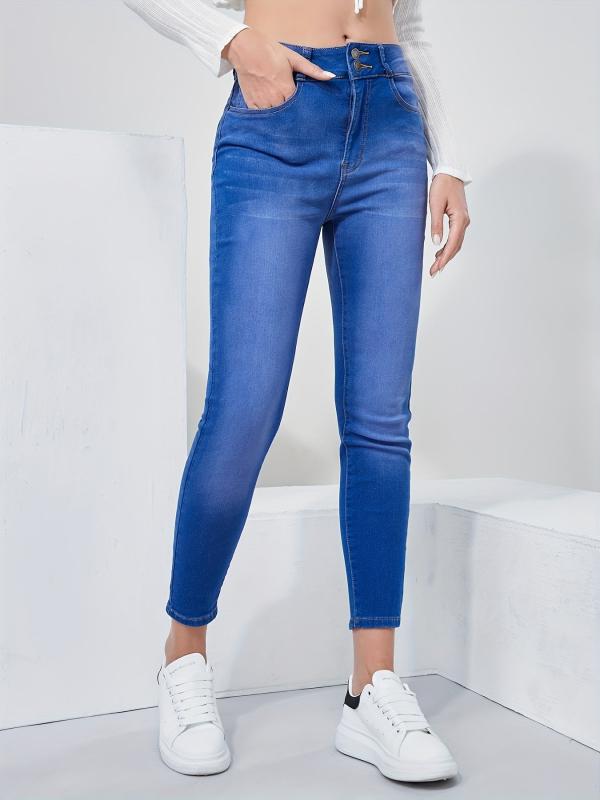 Slim Fit Stretch Skinny Jeans Casual Ankle Length Denim Women's Jeans