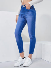 Slim Fit Stretch Skinny Jeans Casual Ankle Length Denim Women's Jeans