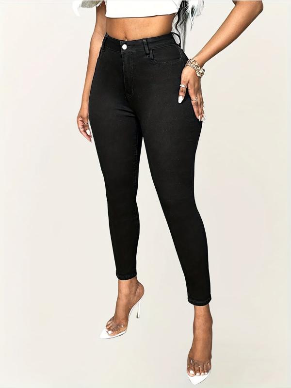 High Stretch Skinny Jeans Slim Fit High Waist Casual Denim Pants
