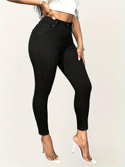 High Stretch Skinny Jeans Slim Fit High Waist Casual Denim Pants