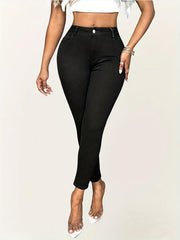 High Stretch Skinny Jeans Slim Fit High Waist Casual Denim Pants