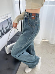 High Waist Wide Legs Jeans Women's Denim Jeans