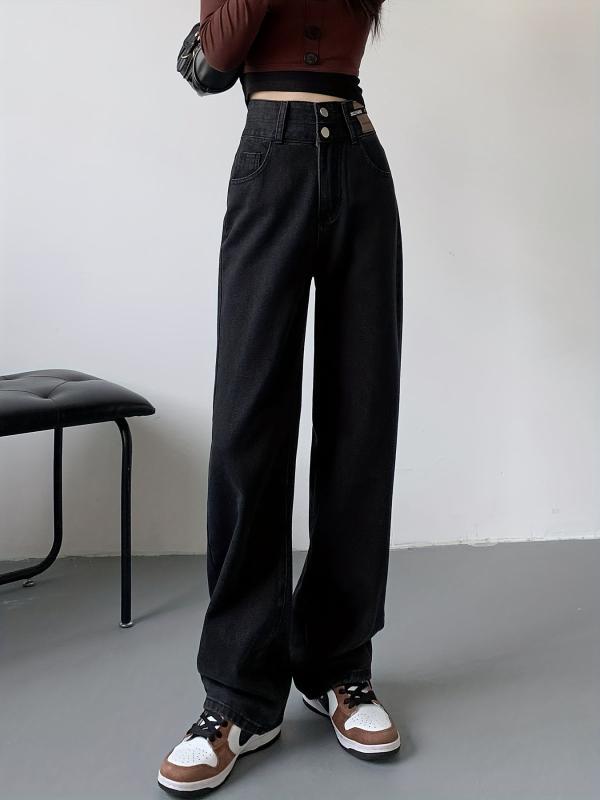 High Waist Wide Legs Jeans Women's Denim Jeans