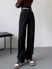 High Waist Wide Legs Jeans Women's Denim Jeans