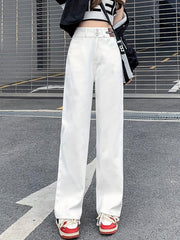 High Waist Wide Legs Jeans Women's Denim Jeans