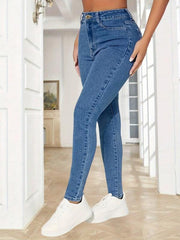 High Waist Stretchy Skinny Jeans for Women