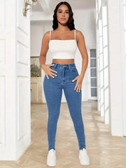 High Waist Stretchy Skinny Jeans for Women