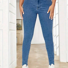 High Waist Stretchy Skinny Jeans for Women