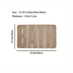 Memory Foam Bath Mat Rug Soft Non Slip Thick Water Absorption