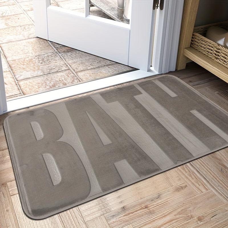 Memory Foam Bath Mat Rug Soft Non Slip Thick Water Absorption