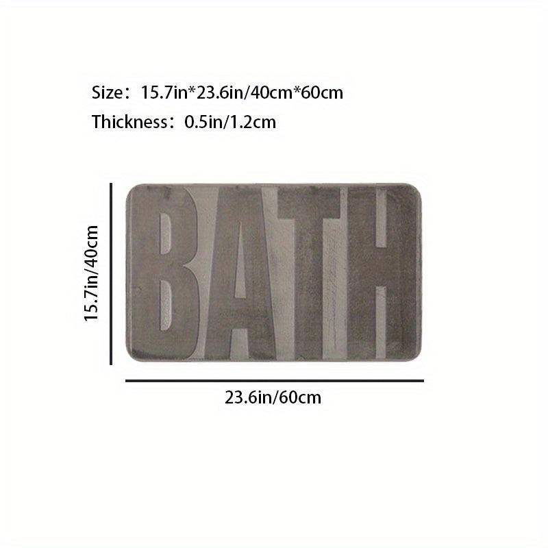 Memory Foam Bath Mat Rug Soft Non Slip Thick Water Absorption