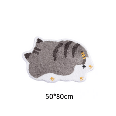 Cartoon Animal Carpet Bathroom Bathtub Washroom Sink Absorbent Mat