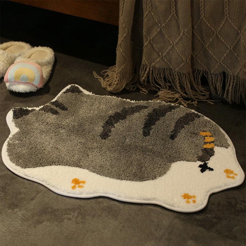 Cartoon Animal Carpet Bathroom Bathtub Washroom Sink Absorbent Mat