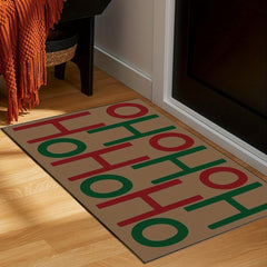 Christmas Letter Pattern Door Mat Non Slip Rug
