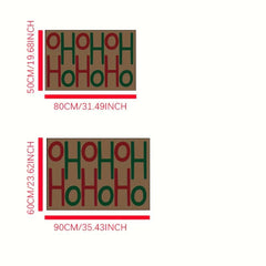 Christmas Letter Pattern Door Mat Non Slip Rug
