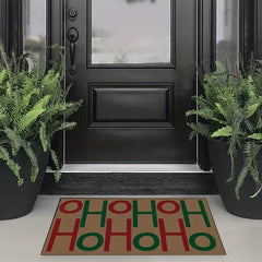 Christmas Letter Pattern Door Mat Non Slip Rug