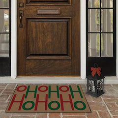 Christmas Letter Pattern Door Mat Non Slip Rug