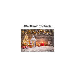 Christmas Doormat Snow Lighthouse Rug Waterproof Non-Slip Kitchen Bathroom Rug