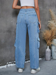 Cargo Pants Straight Jeans Y2K Kpop Style