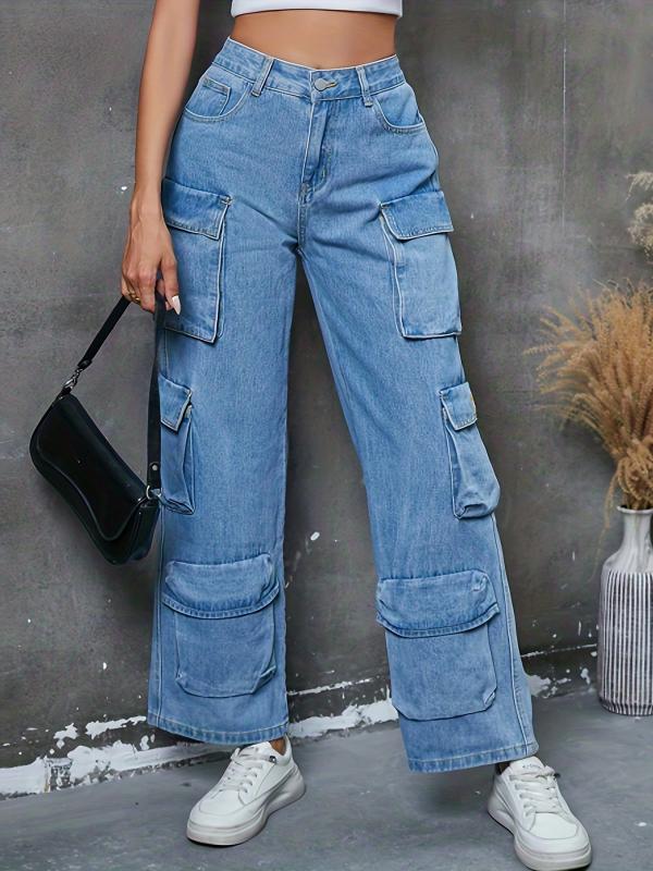 Cargo Pants Straight Jeans Y2K Kpop Style