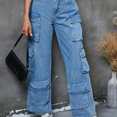 Cargo Pants Straight Jeans Y2K Kpop Style