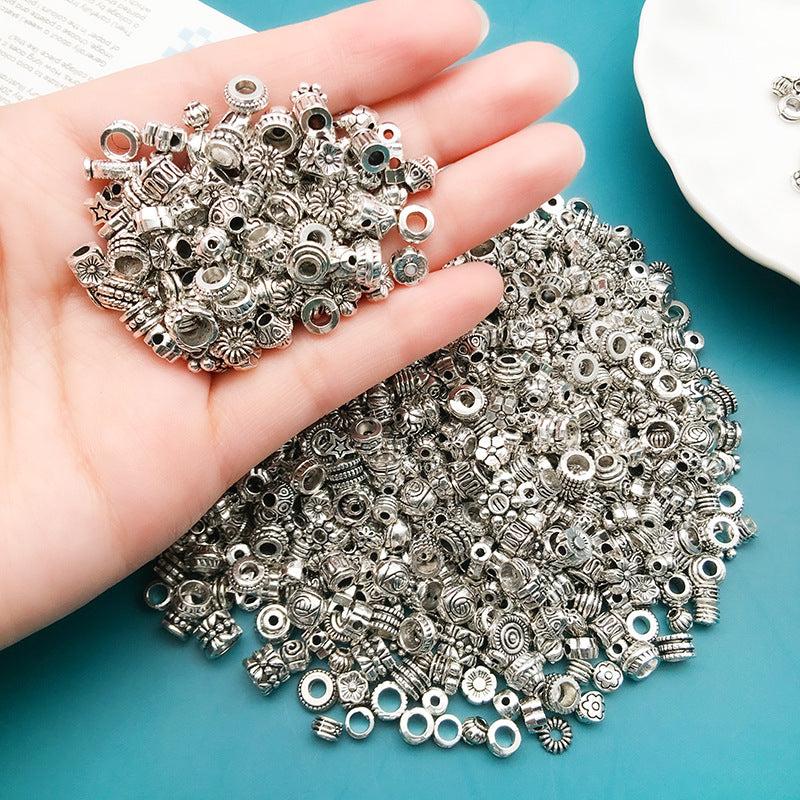 30pcs Antique Silvery Spacer Beads for DIY Bracelet Necklace