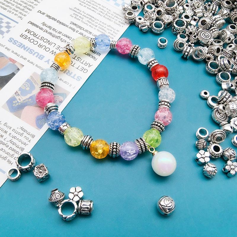 30pcs Antique Silvery Spacer Beads for DIY Bracelet Necklace
