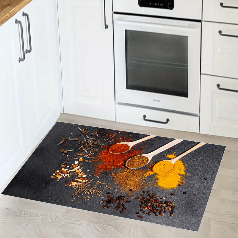2pcs Cushioned Anti Fatigue Kitchen Rug Waterproof Non Slip Runner Bedside Rug