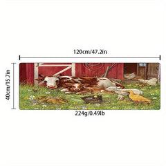 Non Slip Waterproof Machine Washable Floor Mat Soft Thickened Rustic Mat