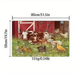 Non Slip Waterproof Machine Washable Floor Mat Soft Thickened Rustic Mat