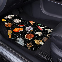 4pcs Plant Print Car Floor Mat Anti Slip All weather Car Protector