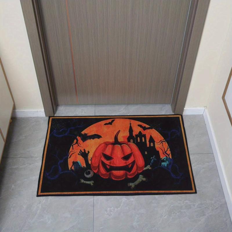 Halloween Door Mat Trick Or Treat Doormat Rubber Non Slip Backing Funny Rug