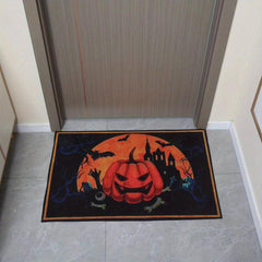 Halloween Door Mat Trick Or Treat Doormat Rubber Non Slip Backing Funny Rug
