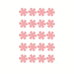 20pcs Flower Shaped Non-slip Shower Tread Sticker Set