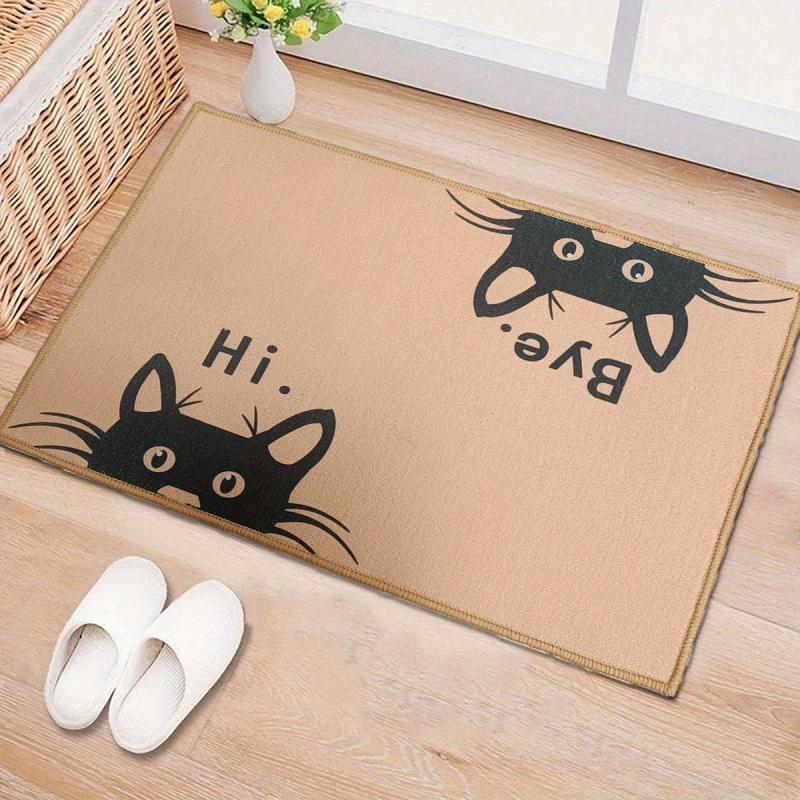 Geometric Velvet Doormat - Low Pile Indoor Outdoor Mat