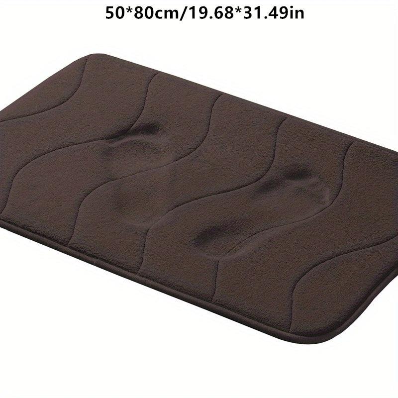Soft Memory Foam Bath Mat Anti Slip Absorbent Machine Washable