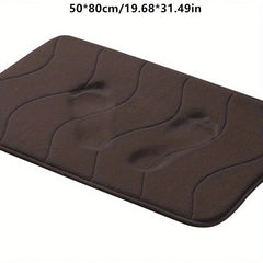 Soft Memory Foam Bath Mat Anti Slip Absorbent Machine Washable