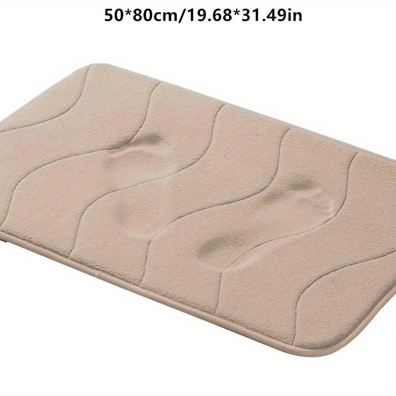 Soft Memory Foam Bath Mat Anti Slip Absorbent Machine Washable