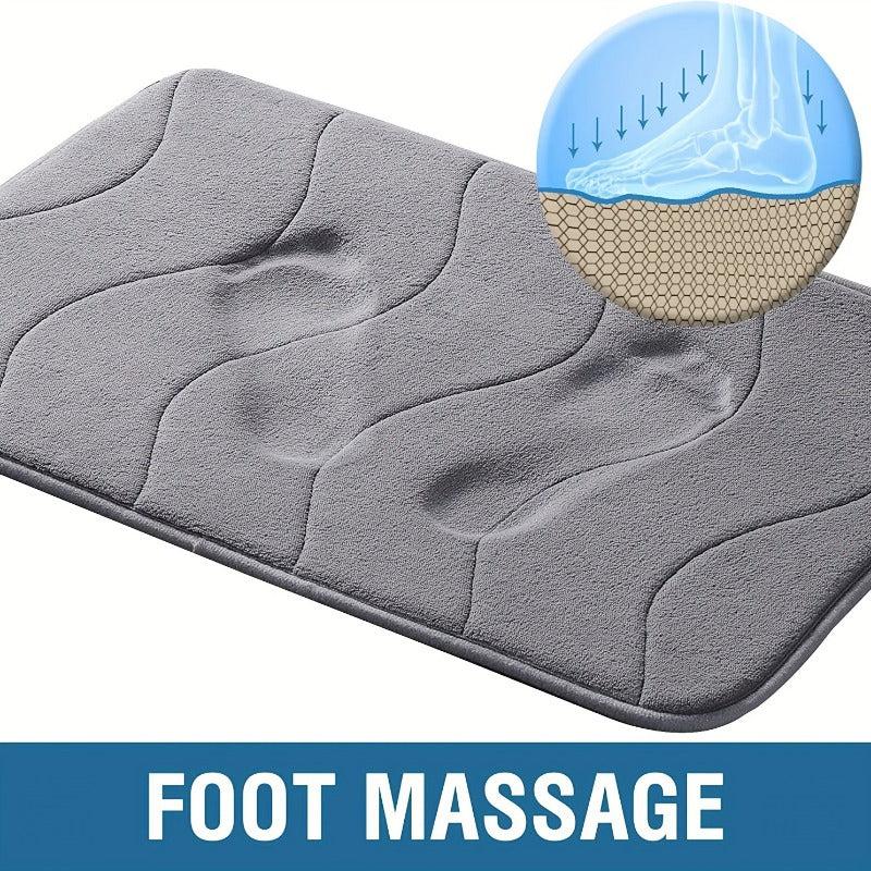 Soft Memory Foam Bath Mat Anti Slip Absorbent Machine Washable