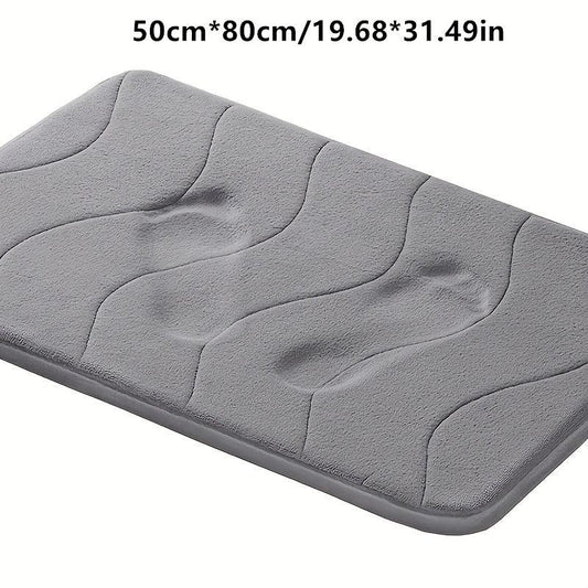 Soft Memory Foam Bath Mat Anti Slip Absorbent Machine Washable