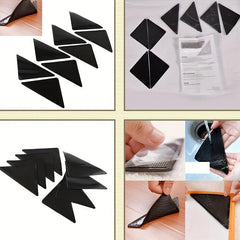 1pc Silicone Sticker Carpet Non slip Stickers Triangle Shaped Patches