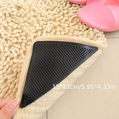 1pc Silicone Sticker Carpet Non slip Stickers Triangle Shaped Patches