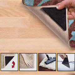 1pc Silicone Sticker Carpet Non slip Stickers Triangle Shaped Patches