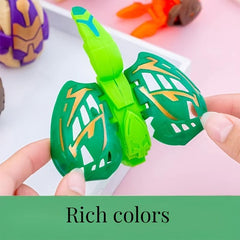 6pcs Dinosaur Transforming Robot Playset Kids Toy For Christmas Halloween