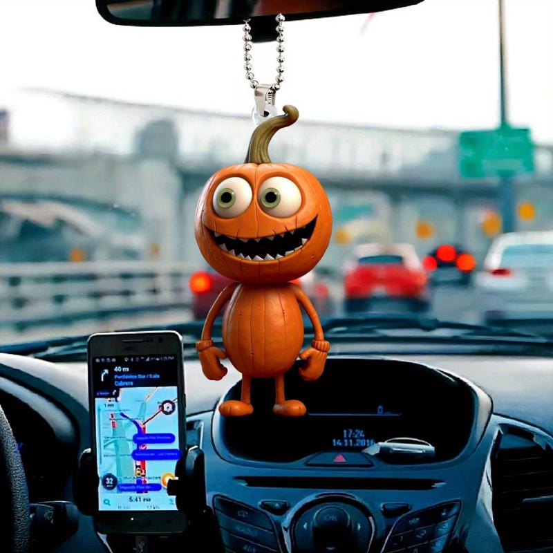 Halloween Pumpkin Man Car Pendant Keychain Home Decoration